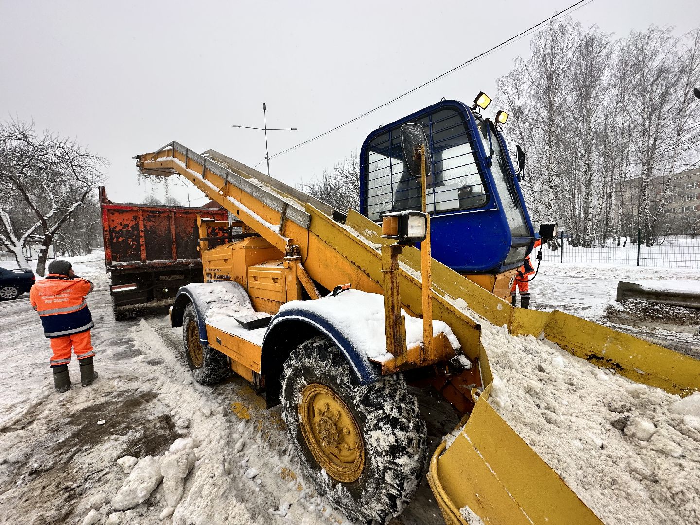 Снег, Циклон, уборка снега, наро-фоминск,