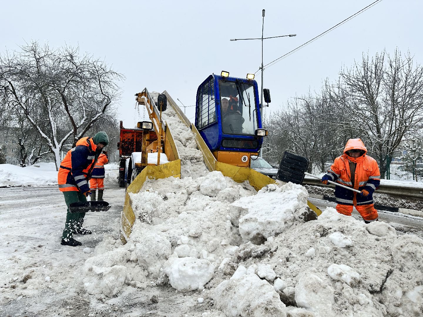 Снег, Циклон, уборка снега, наро-фоминск,