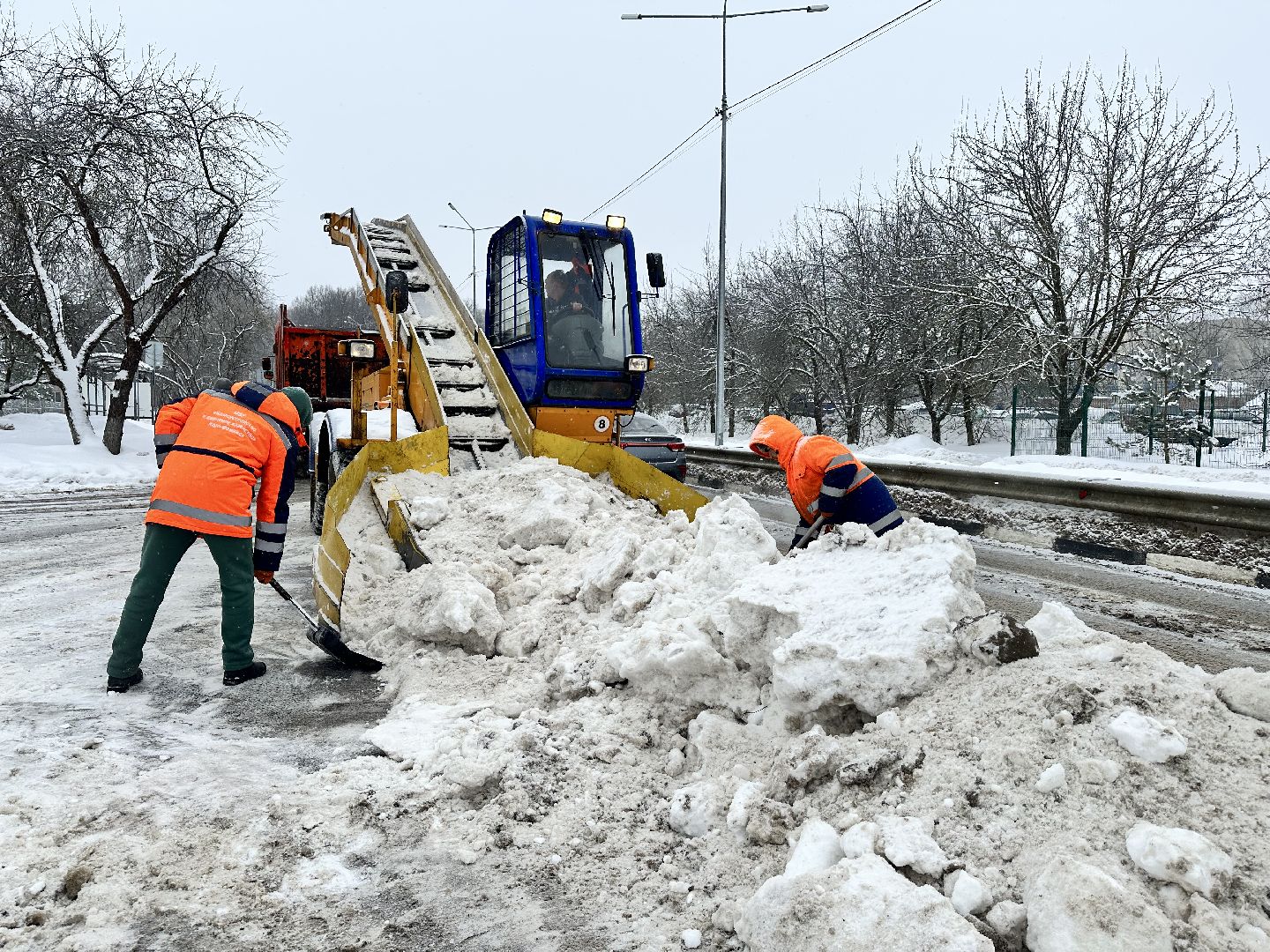 Снег, Циклон, уборка снега, наро-фоминск,