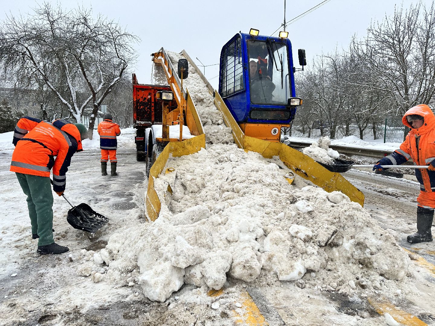 Снег, Циклон, уборка снега, наро-фоминск,