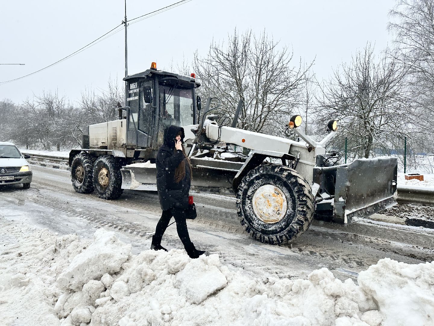 Снег, Циклон, уборка снега, наро-фоминск,