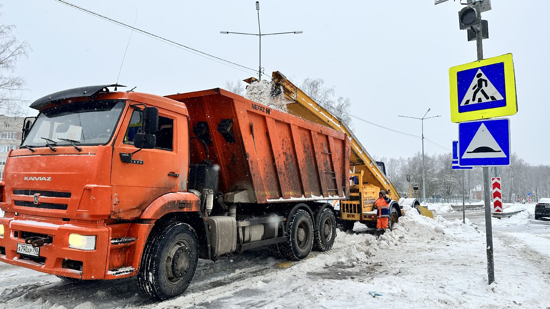 Снег, Циклон, уборка снега, наро-фоминск,