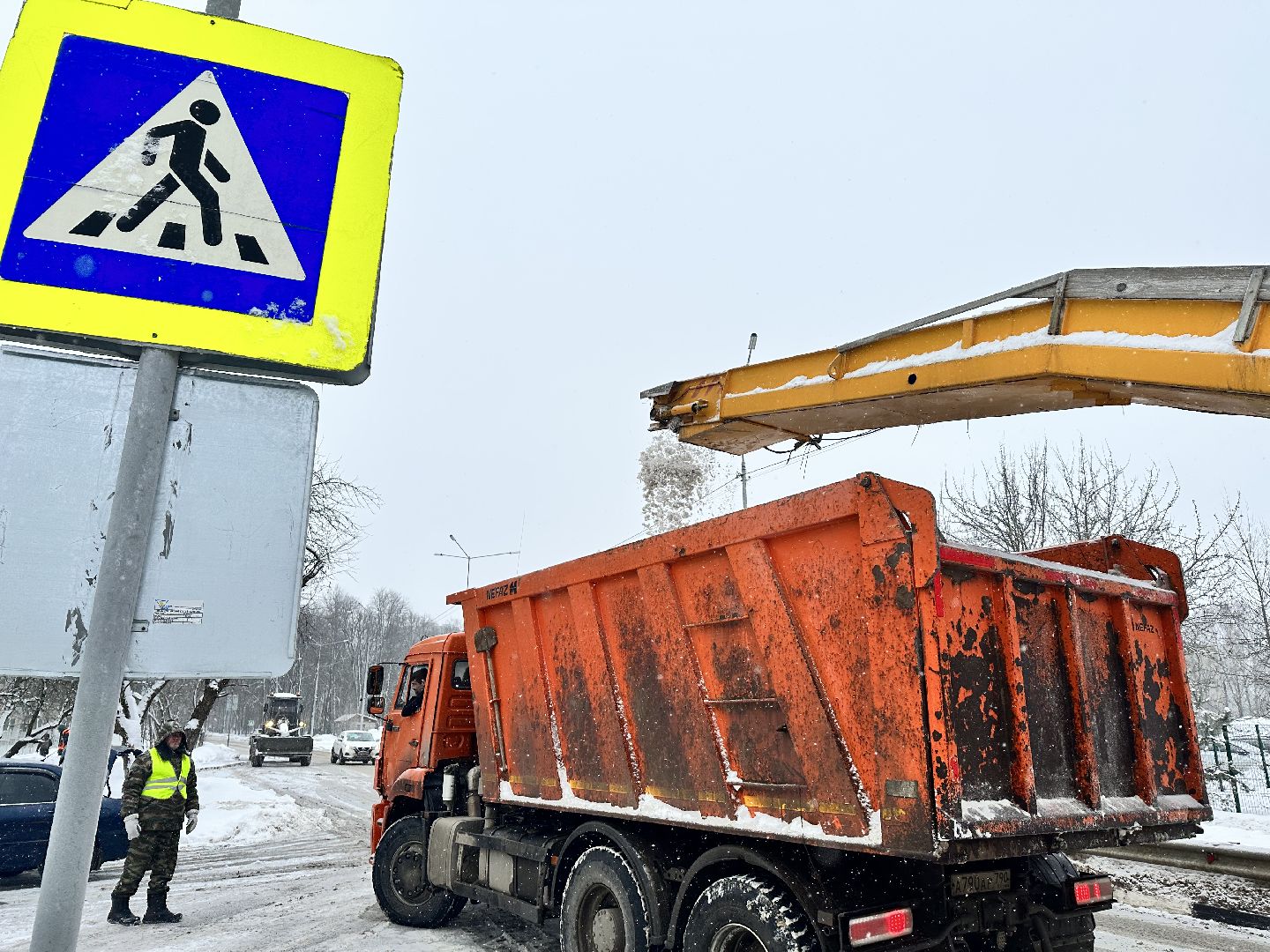 Снег, Циклон, уборка снега, наро-фоминск,