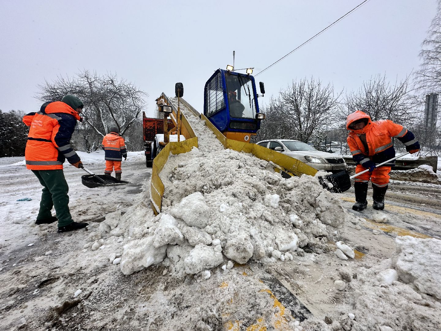 Снег, Циклон, уборка снега, наро-фоминск,