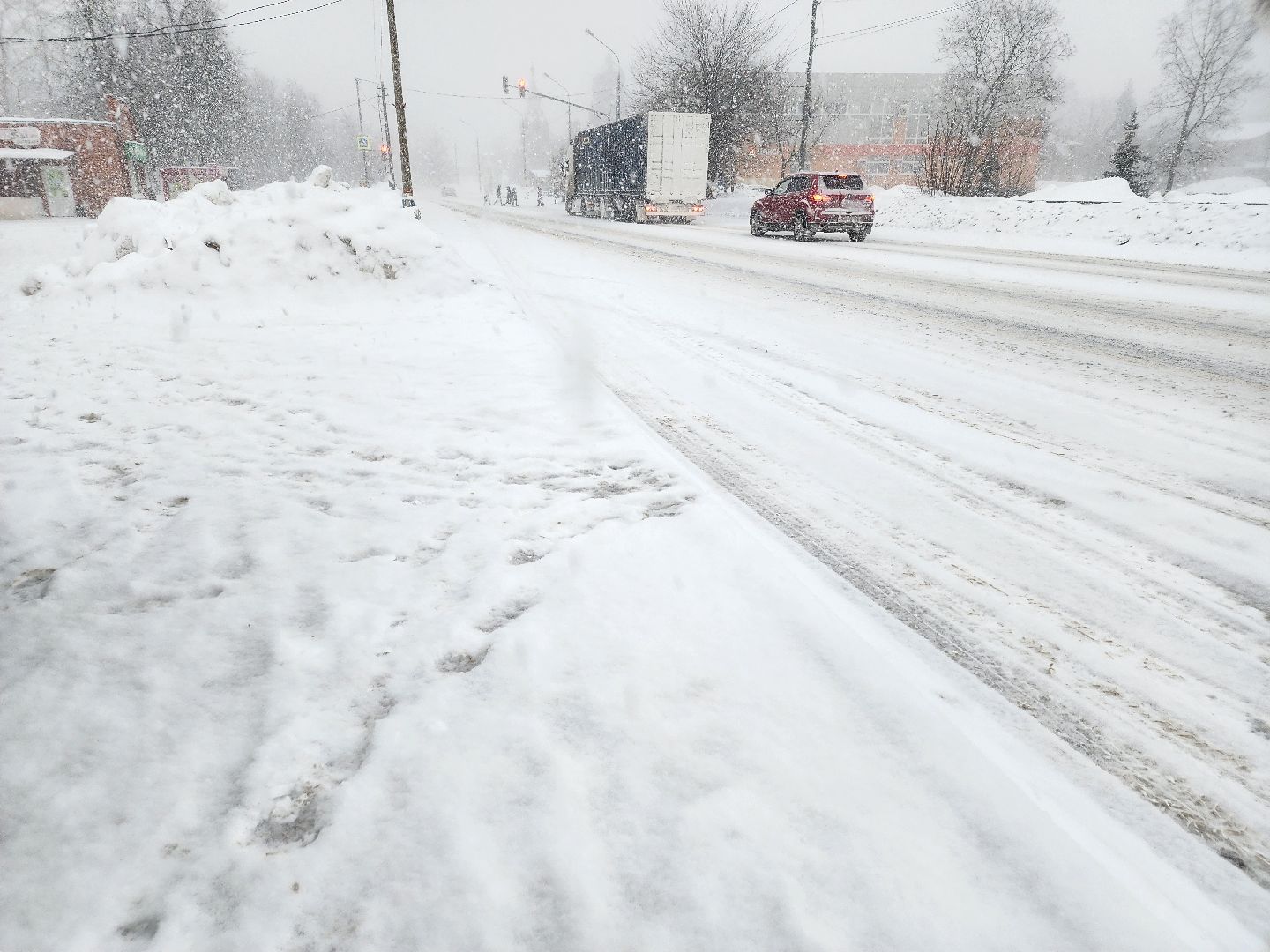 снегопад, циклон ольга, орехово зуево,