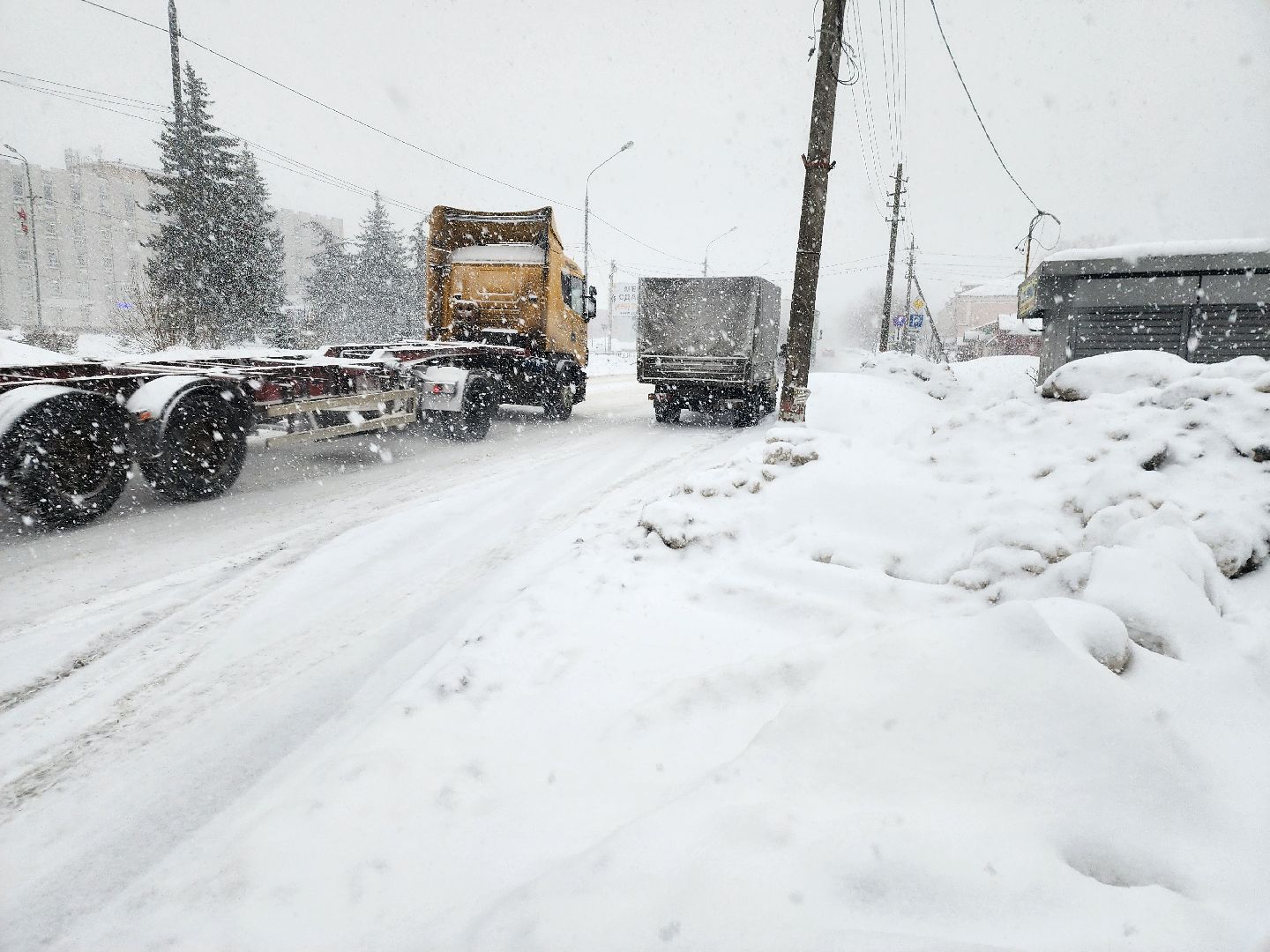 снегопад, циклон ольга, орехово зуево,