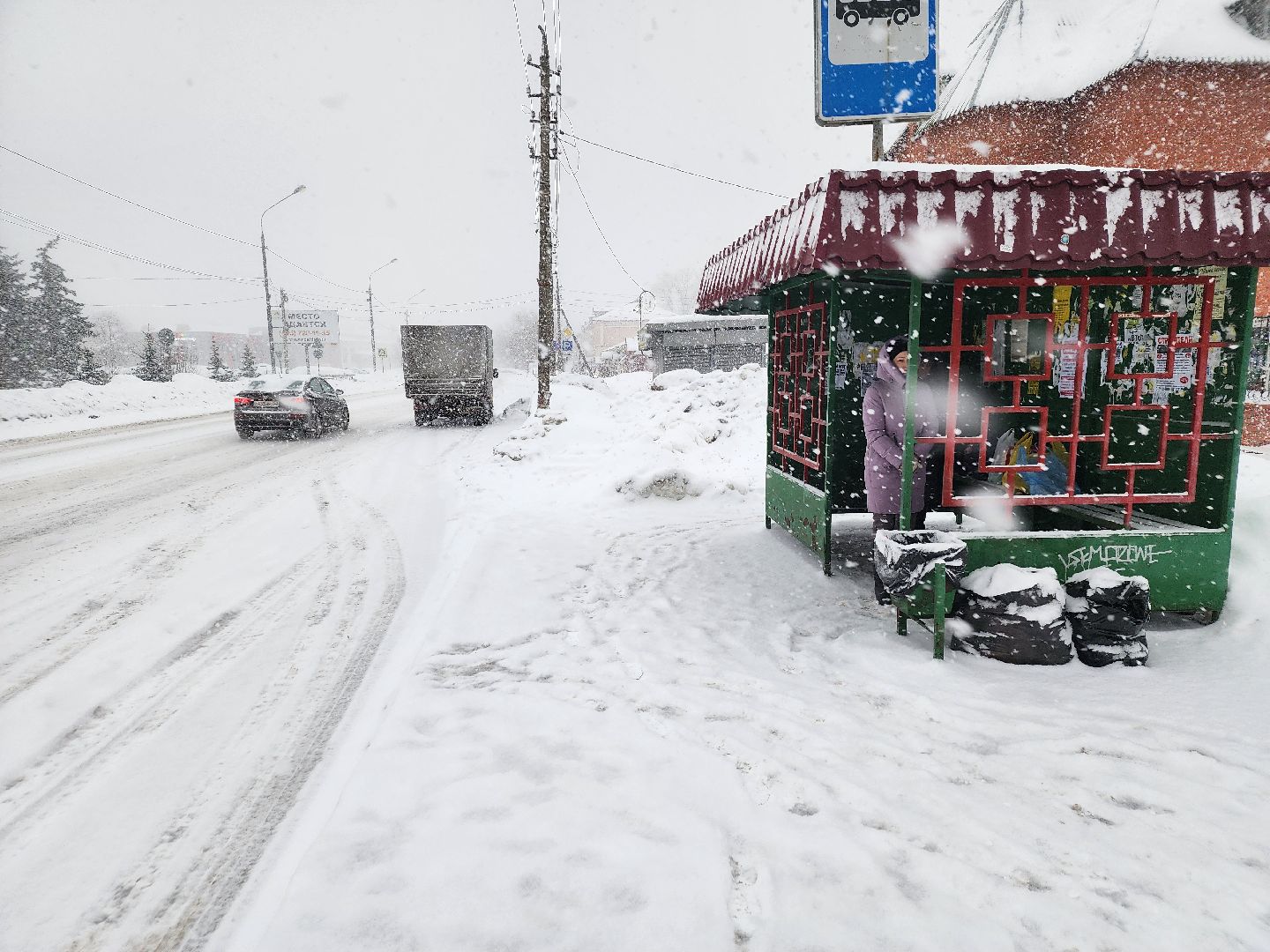 снегопад, циклон ольга, орехово зуево,