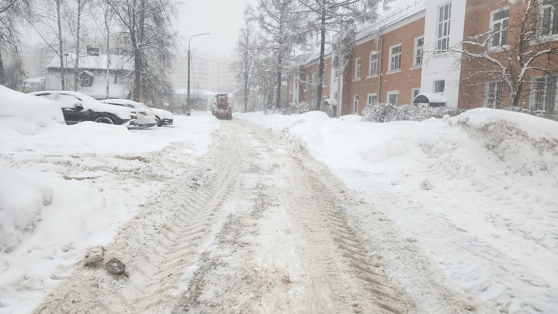 Подмосковье, Городской округ Пушкинский, циклон ольга, городское хозяйство ивантеевка, город это люди, общество, уборка снега,