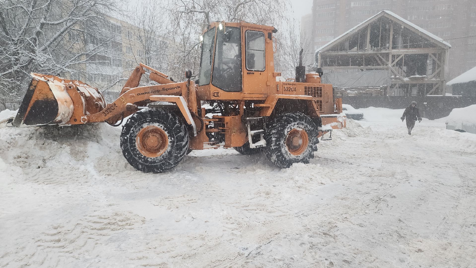 Подмосковье, Городской округ Пушкинский, циклон ольга, городское хозяйство ивантеевка, город это люди, общество, уборка снега,