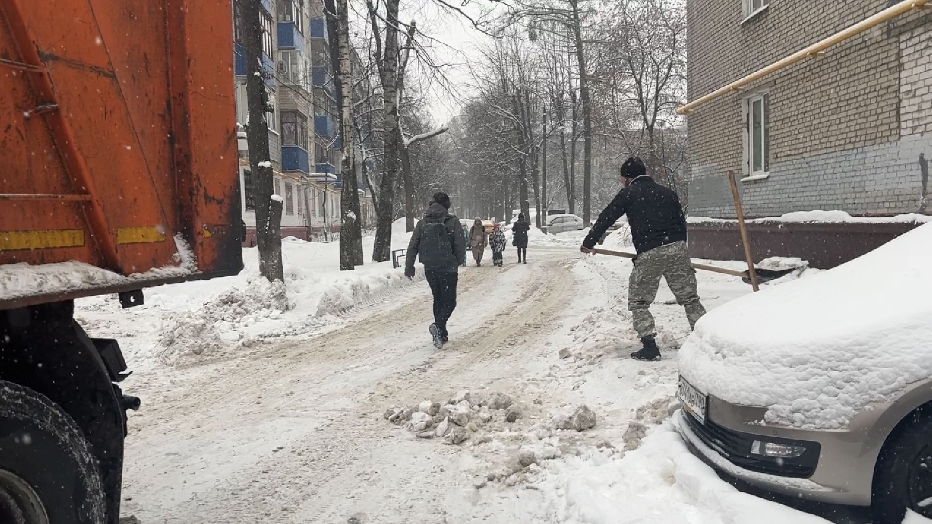 химки, циклон ольга, снегопад, уборка снега,