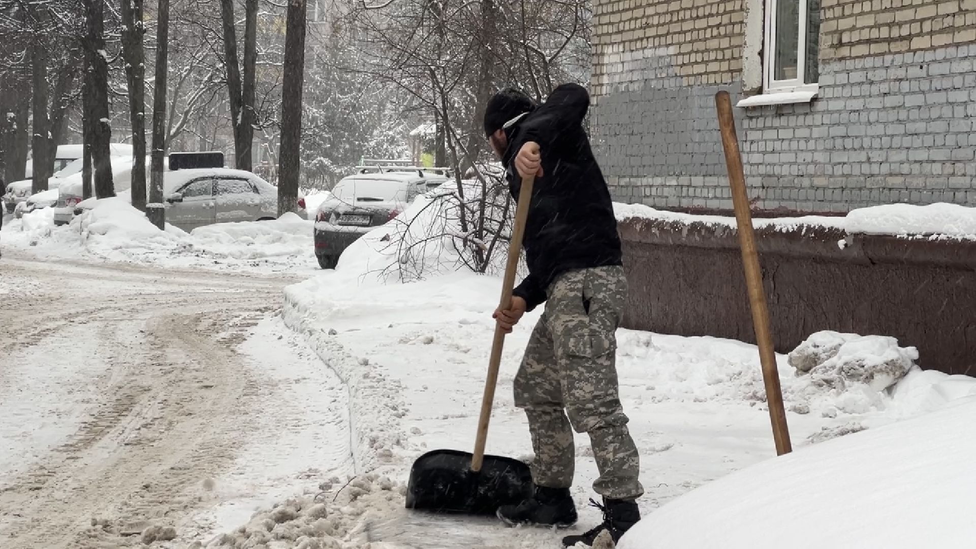 химки, циклон ольга, снегопад, уборка снега,