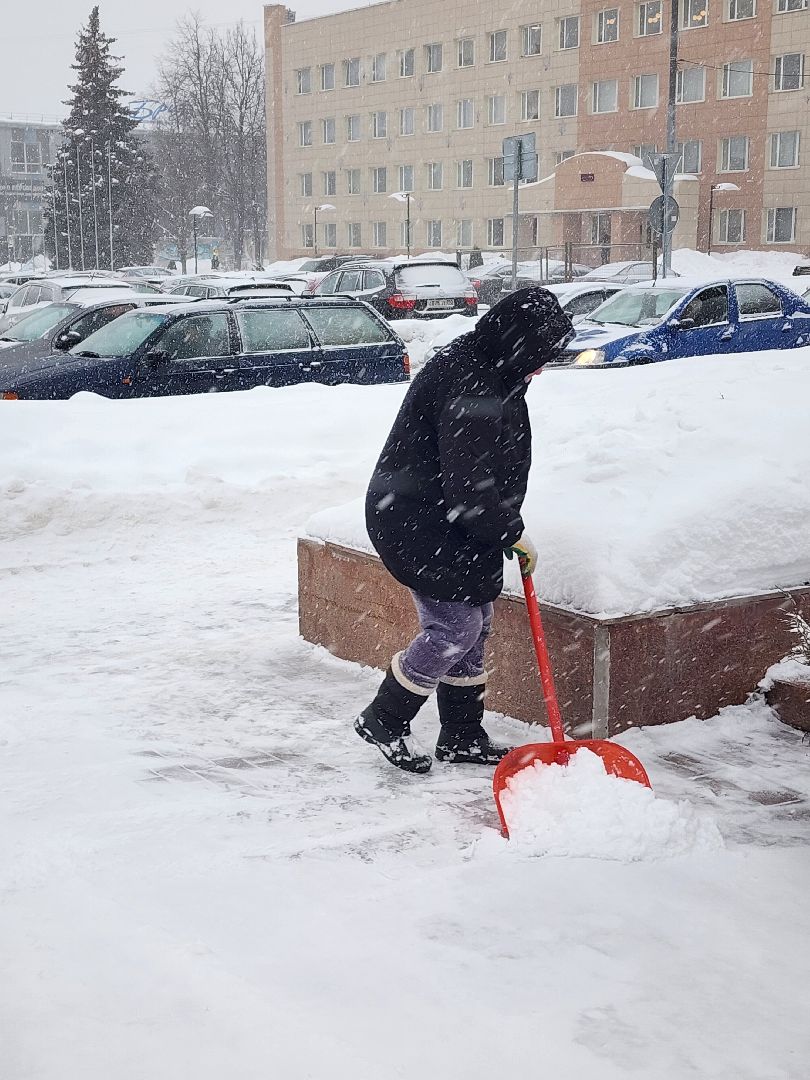 циклон ольга, снегопад, уборка снега,