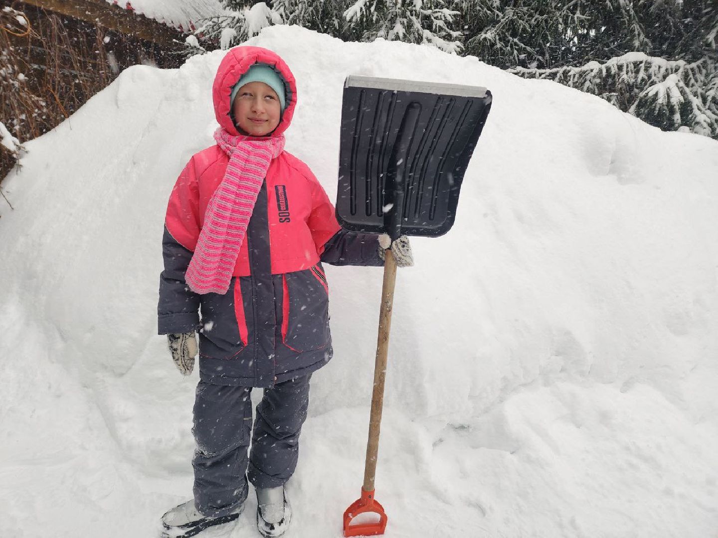 Солнечногорск, Снег, Уборка, Дети, Снегопад,