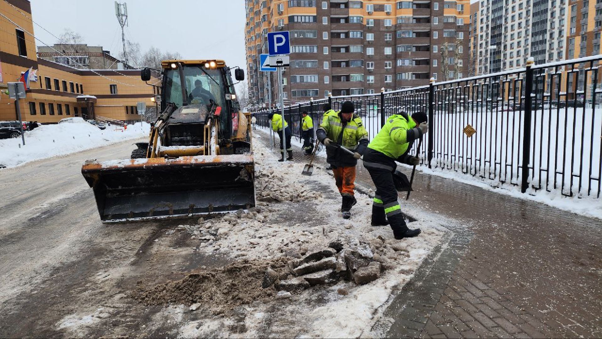 люберцы, Люберецкие коммунальщики, Снегопад ольга, уборка снега,