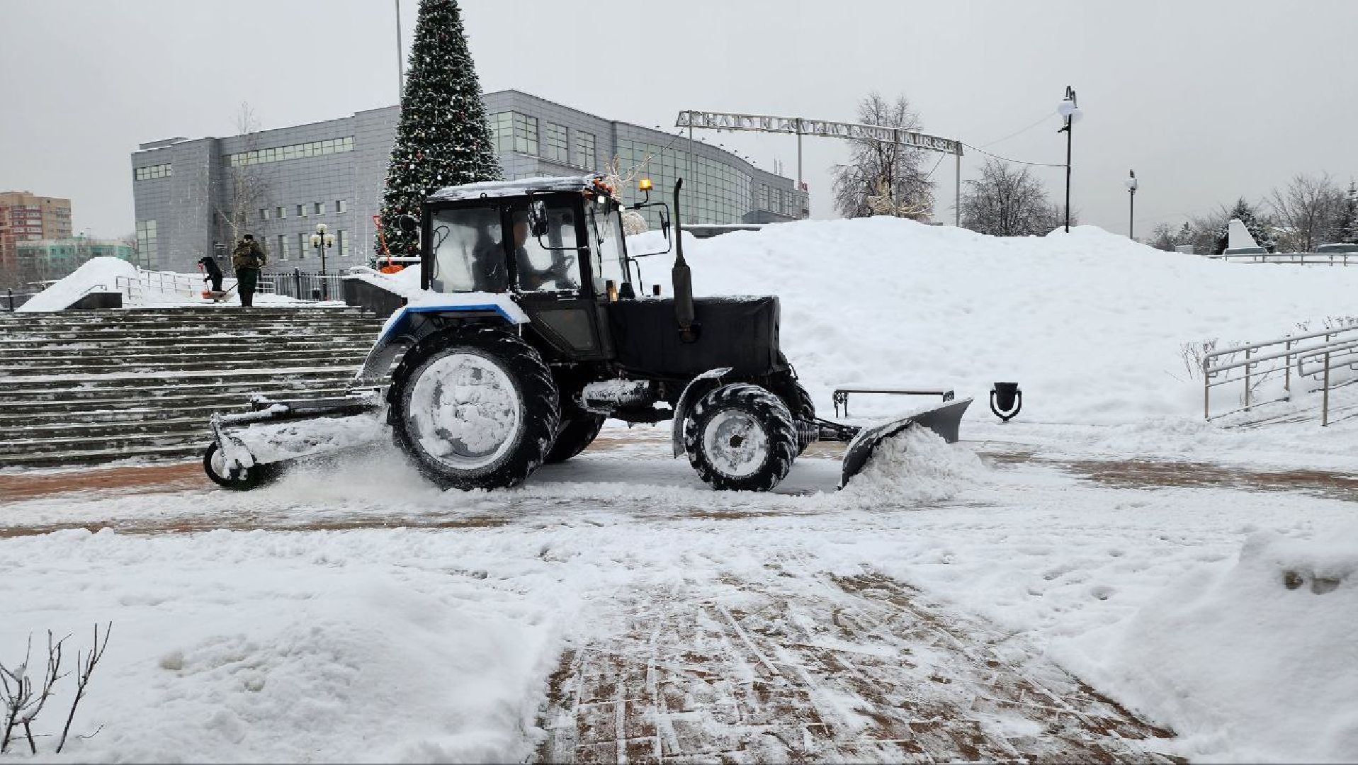 люберцы, Люберецкие коммунальщики, Снегопад ольга, уборка снега,