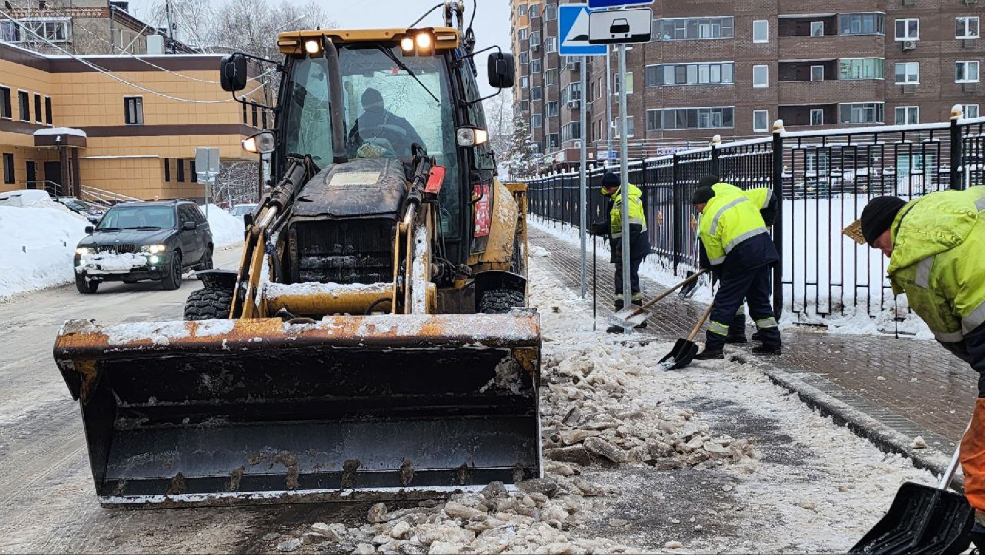 люберцы, Люберецкие коммунальщики, Снегопад ольга, уборка снега,