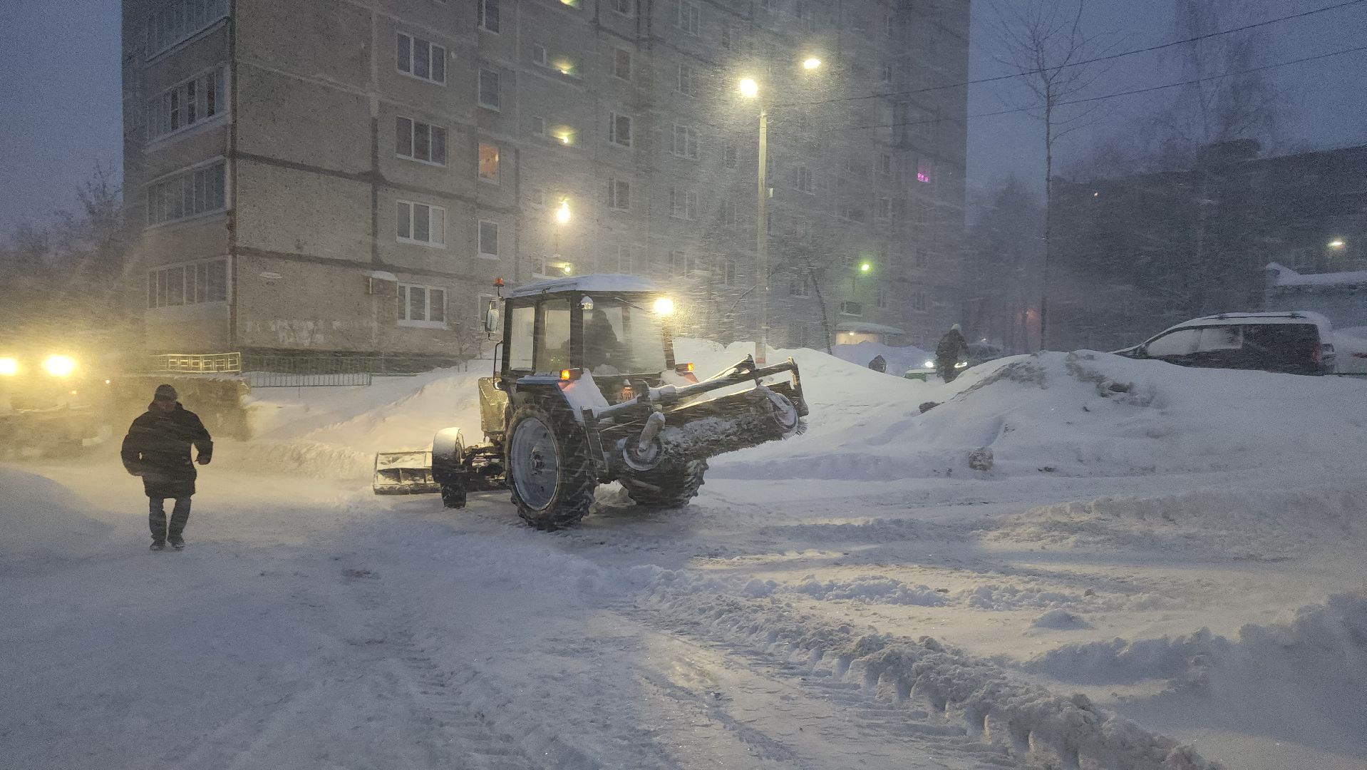 павловский посад, уборка снега, коммунальные службы,