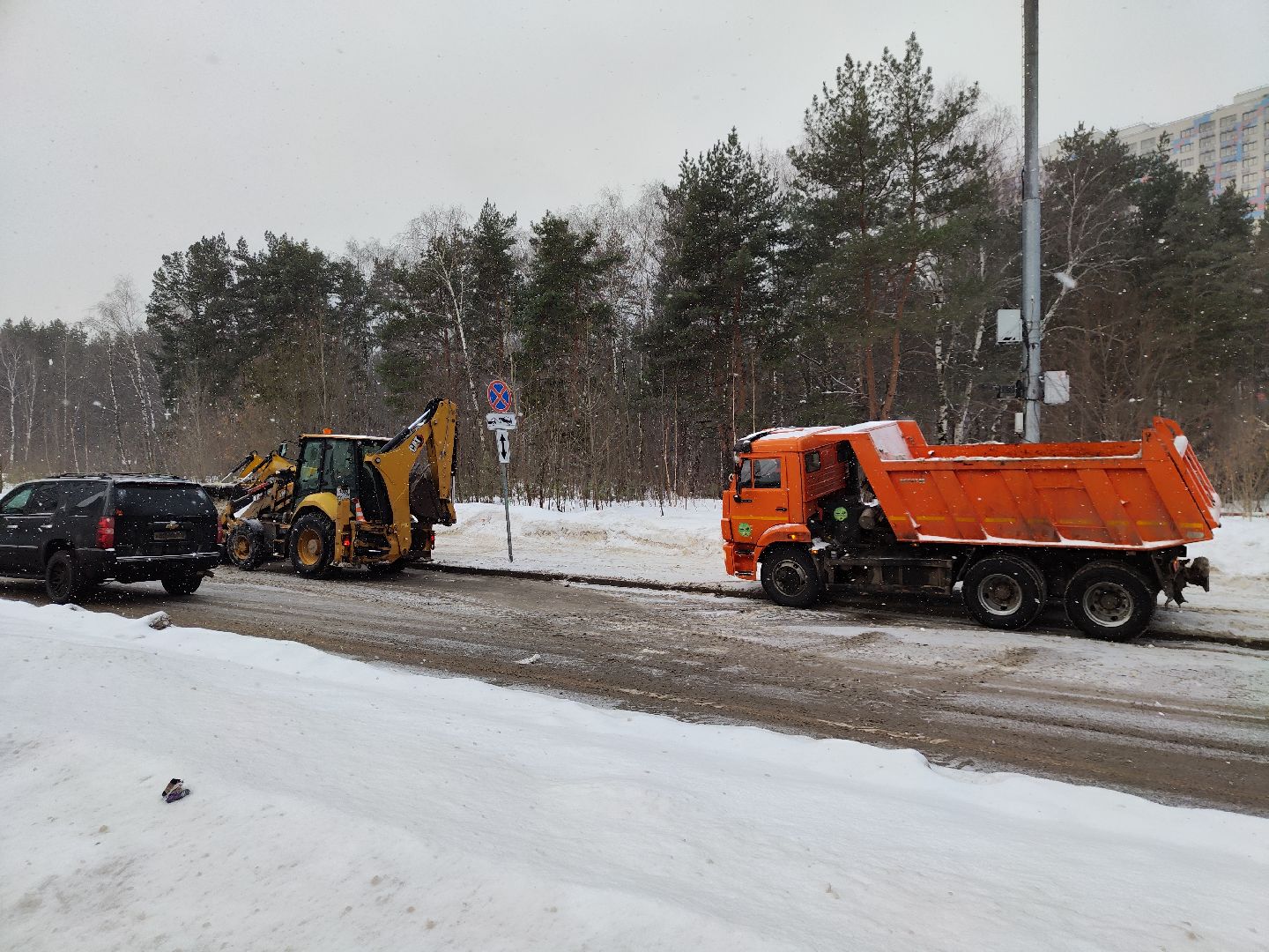 уборка улиц, снегопад, коммунальная техника,