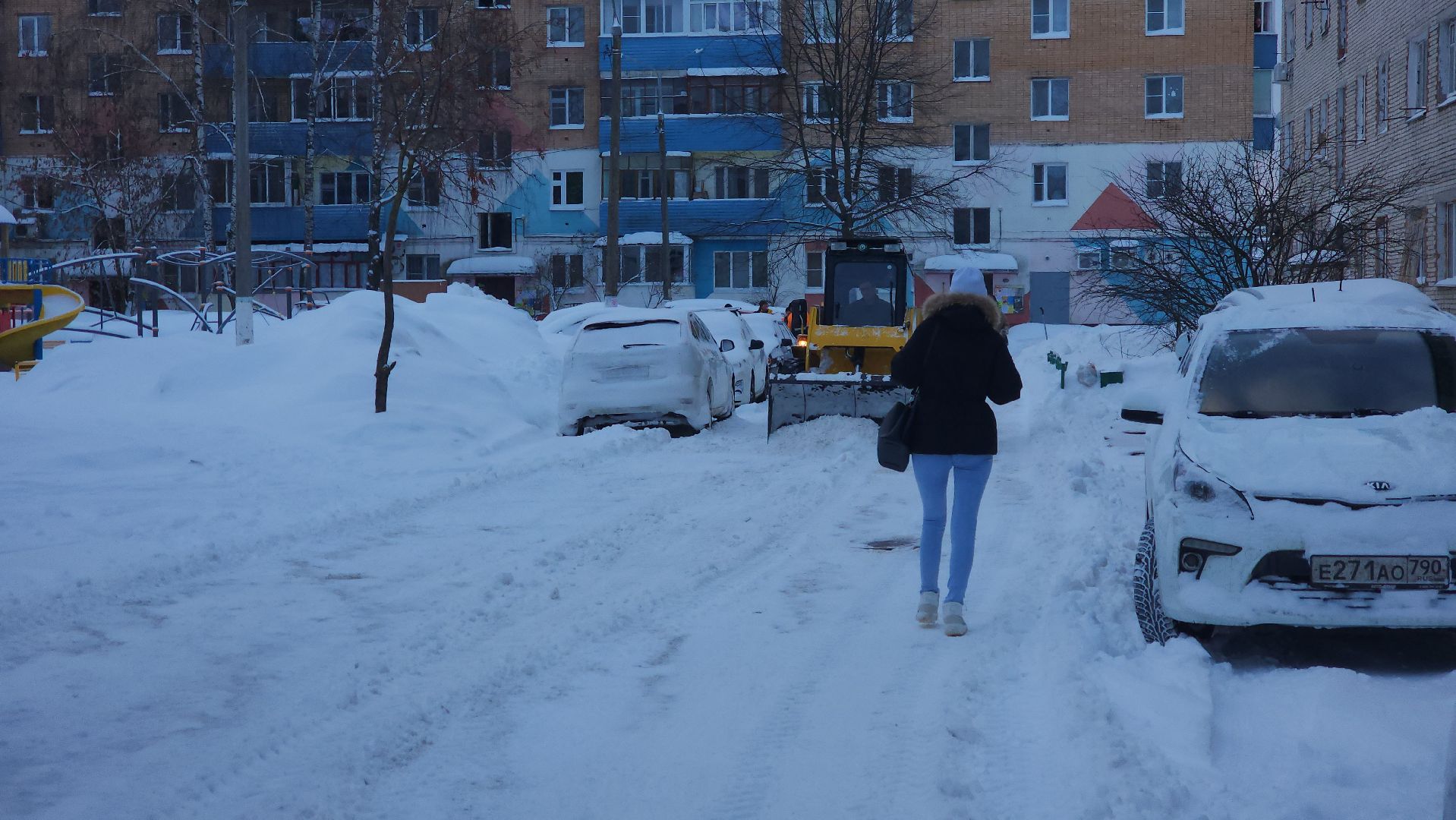 шатура, циклон ольга, уборка дворов, уборка снега,