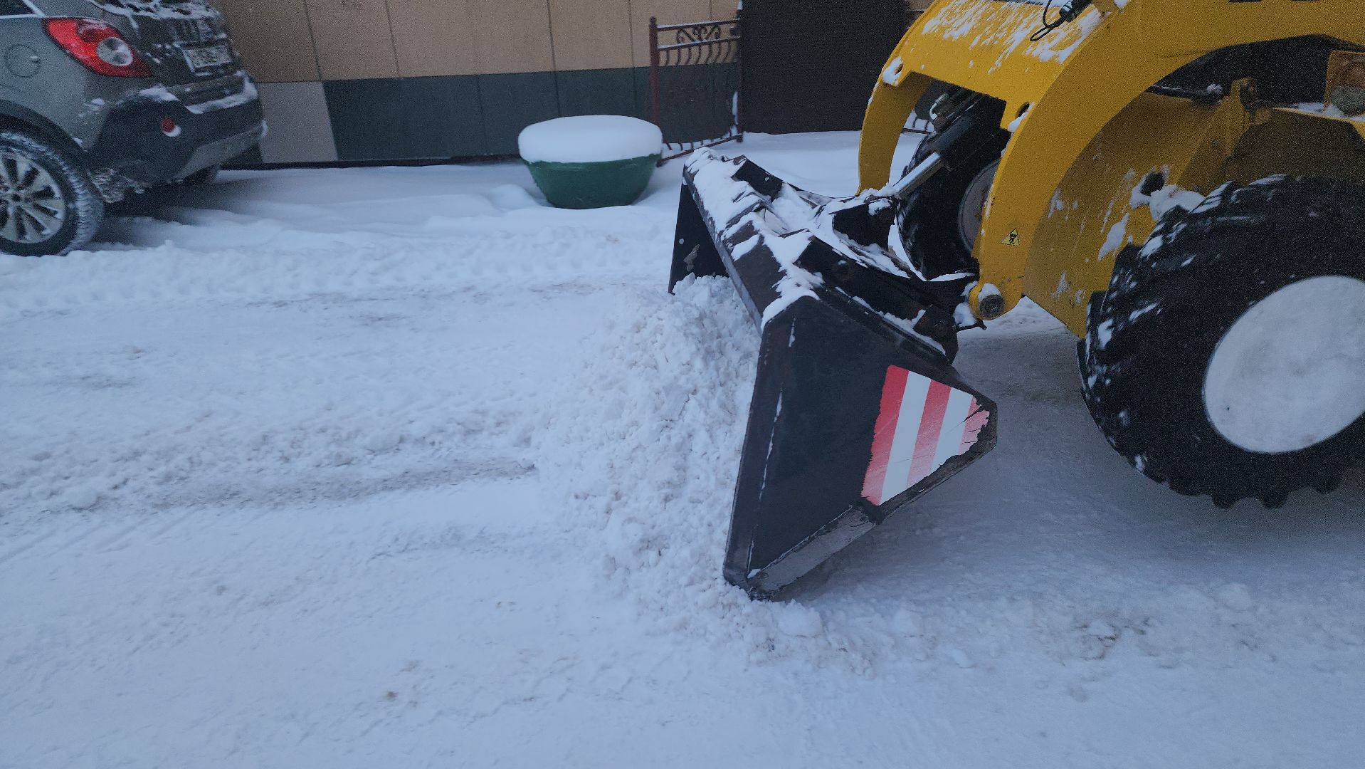 шатура, циклон ольга, уборка дворов, уборка снега,