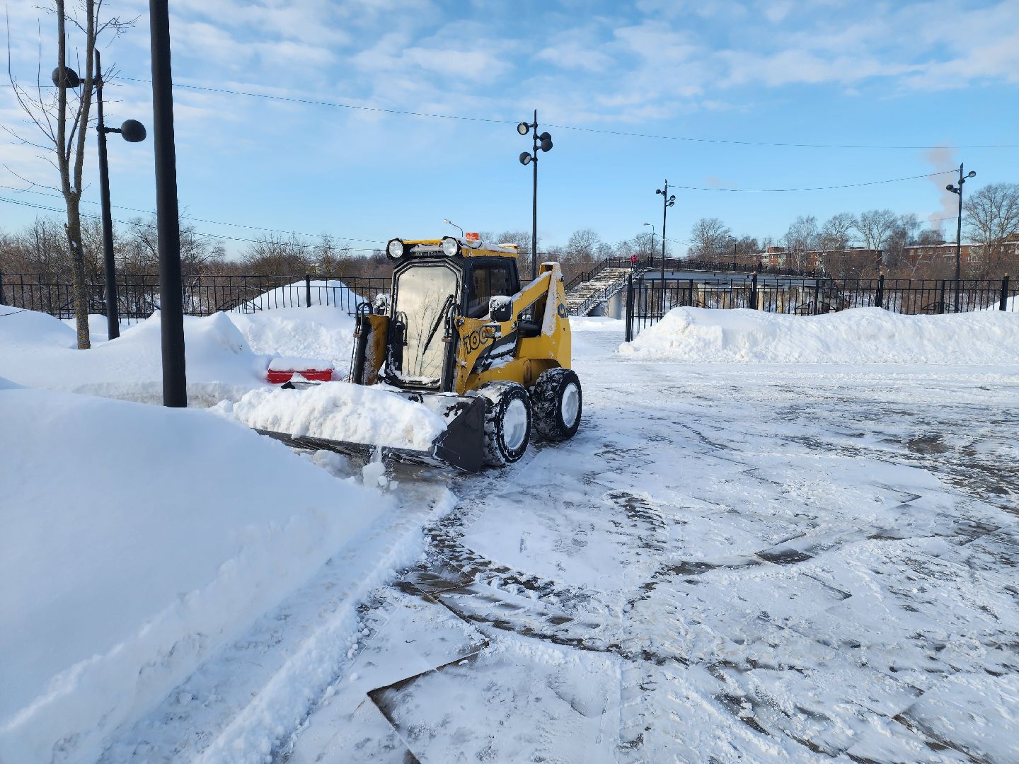 уборка снега, орехово-зуево,