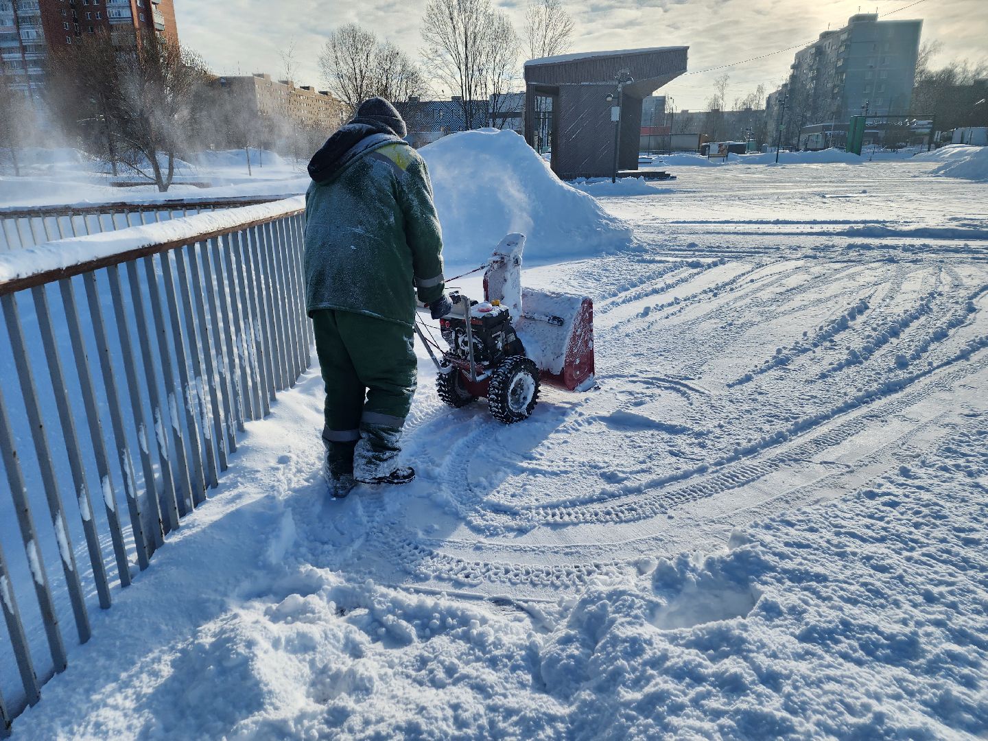 уборка снега, орехово-зуево,