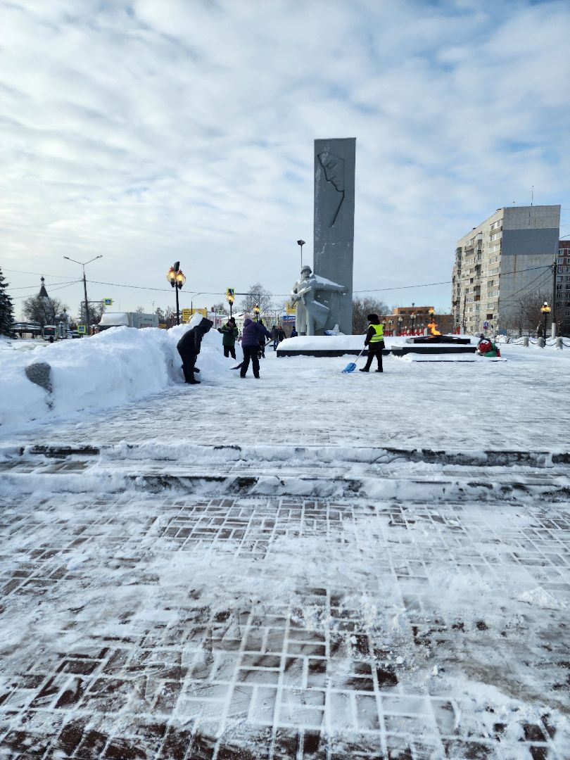 уборка снега, орехово-зуево,