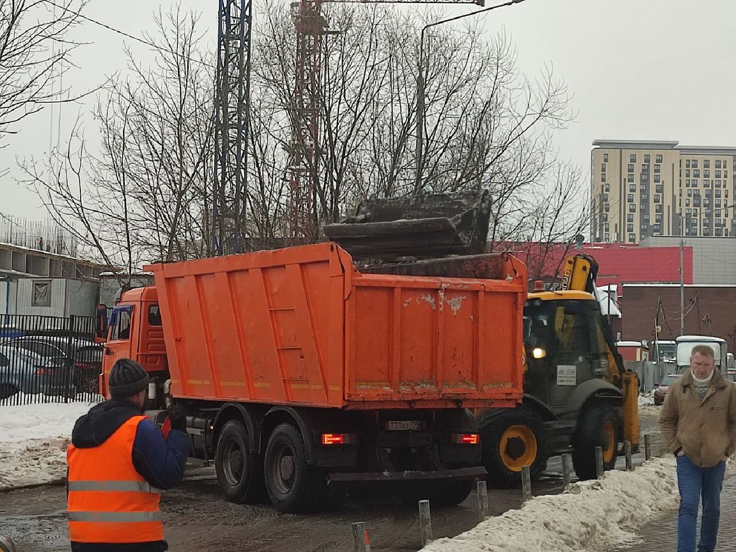 мытищи, ольга, Снегопад Ольга, ЖКХ, борьба со снегопадом, уборка улиц, коммунальные службы,