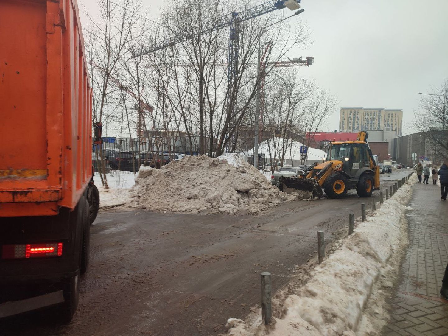 мытищи, ольга, Снегопад Ольга, ЖКХ, борьба со снегопадом, уборка улиц, коммунальные службы,