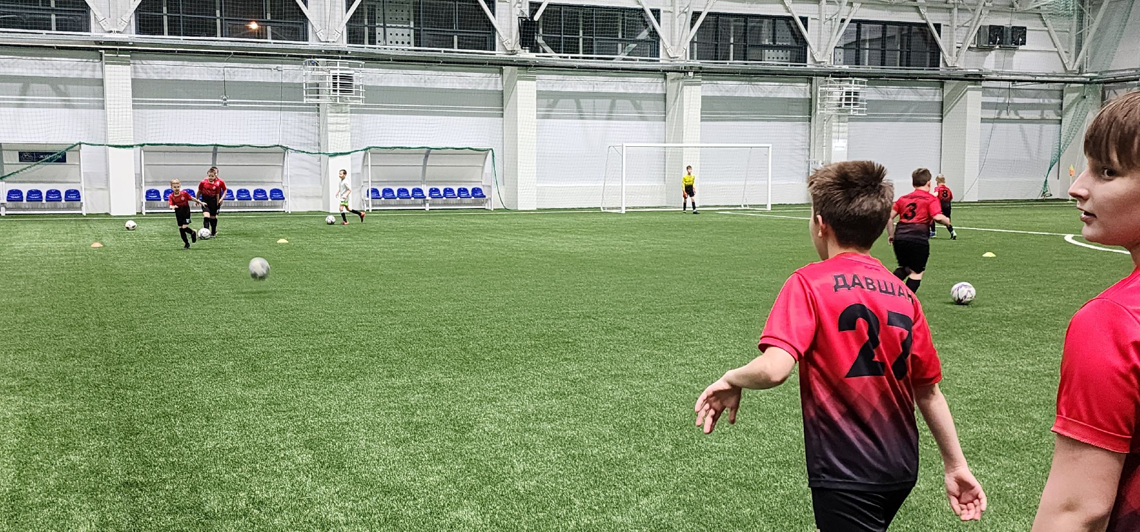 новый футбольный манеж, спорт, Минспорт, Домодедово, первая тренировка,