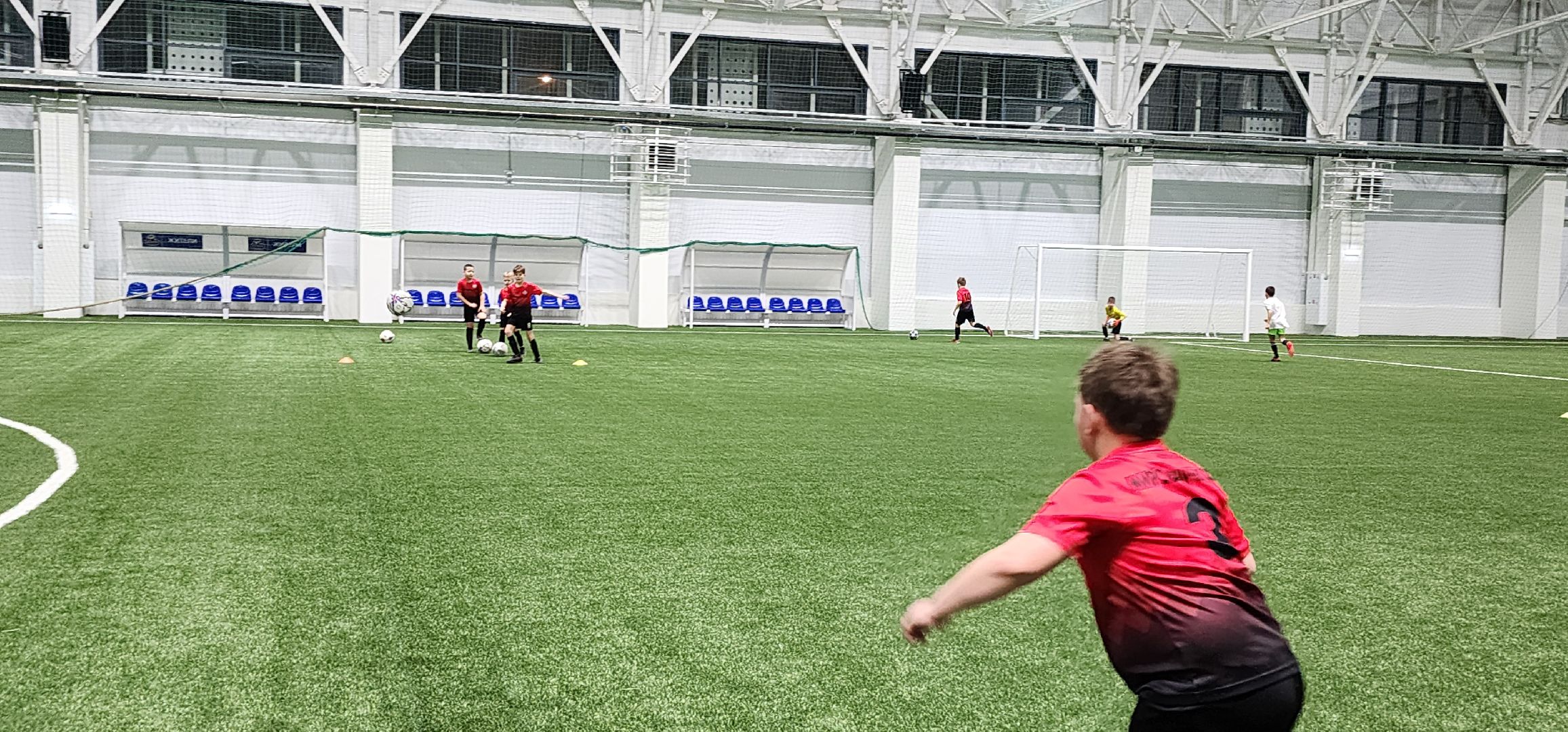 новый футбольный манеж, спорт, Минспорт, Домодедово, первая тренировка,