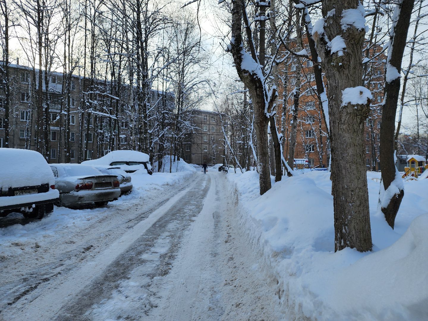 пушкино, уборка снега, коммунальная техника, циклон ольга,