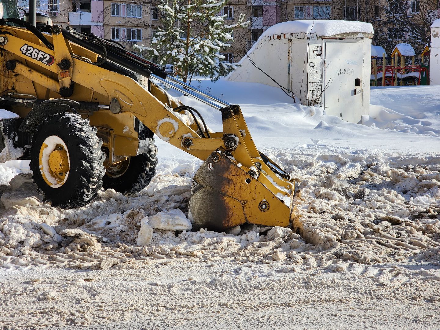 снегопад ольга, фрязино, коммунальная техника,