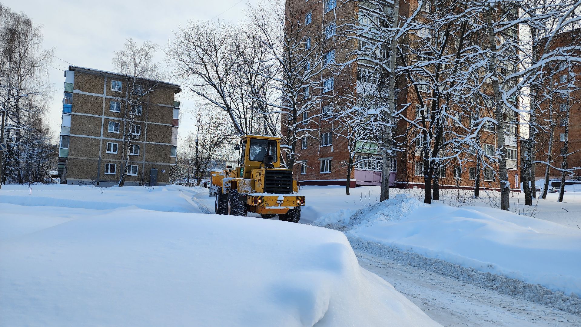 Егорьевск, снегопад, Подмосковье, Московская область,