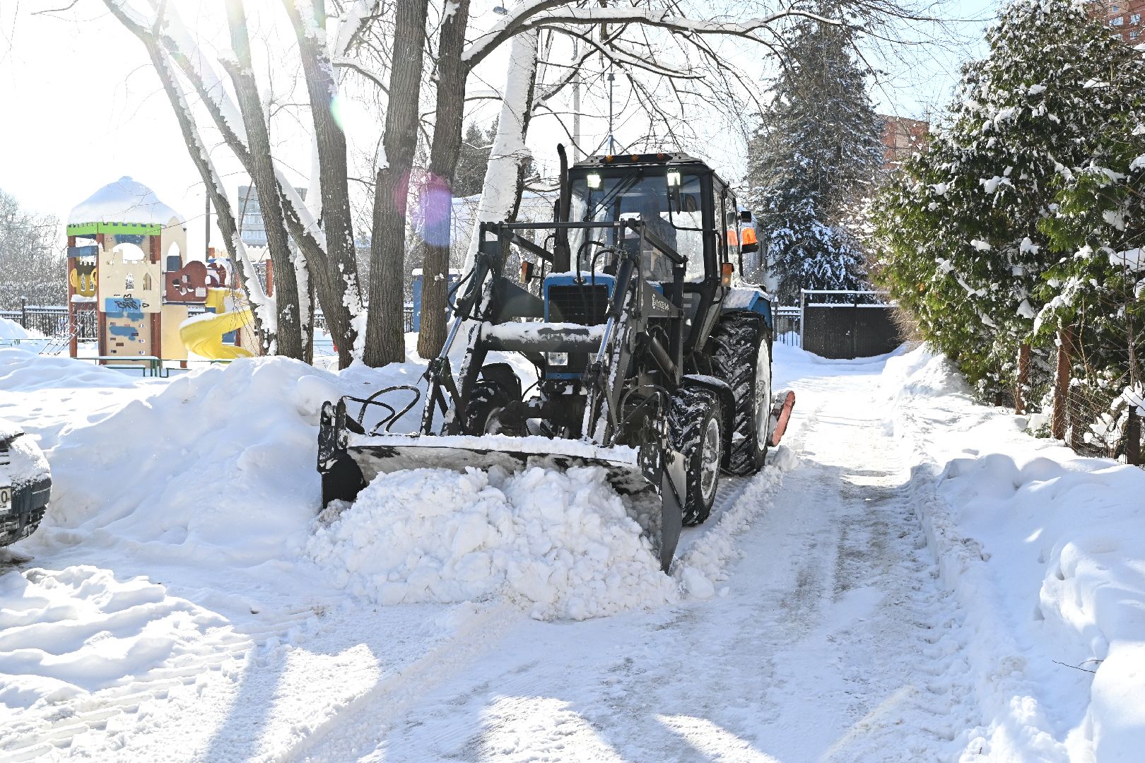 лыткарино, жкх, уборка снега, циклон ольга,