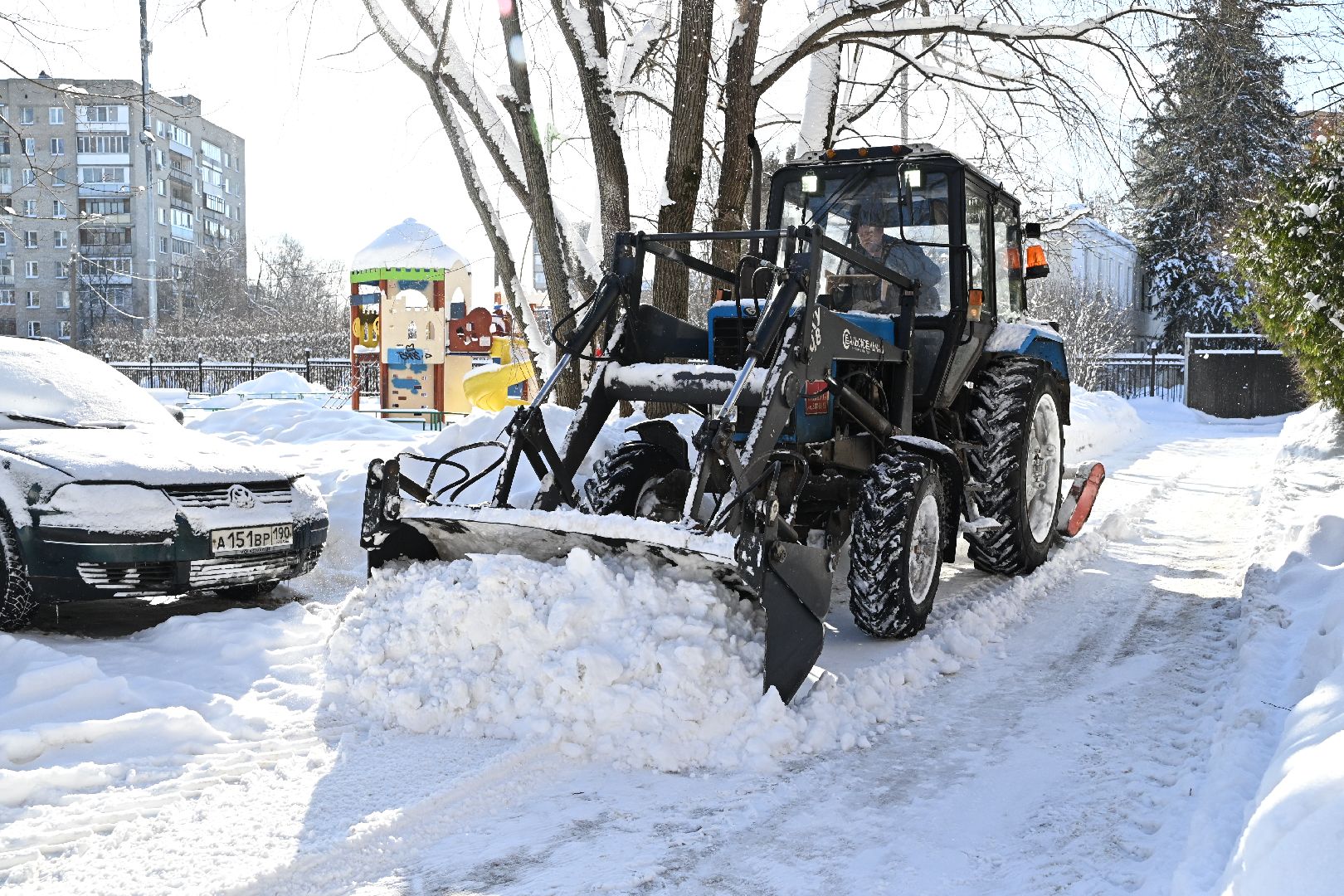 лыткарино, жкх, уборка снега, циклон ольга,