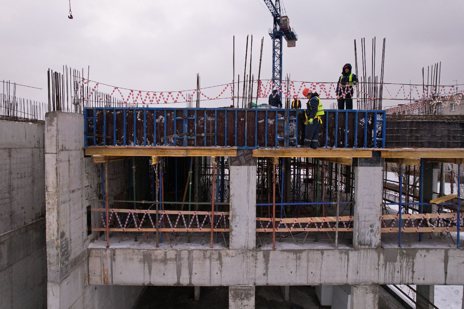 видео с коптера, поликлиника,