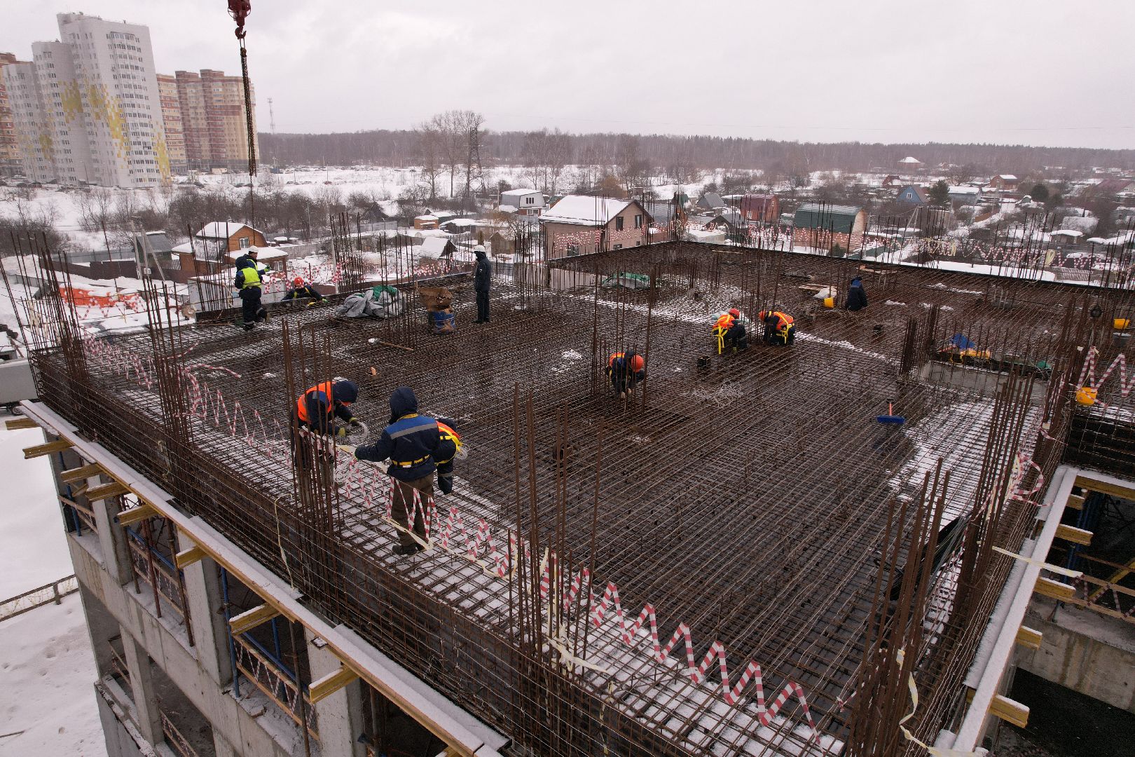 видео с коптера, поликлиника,