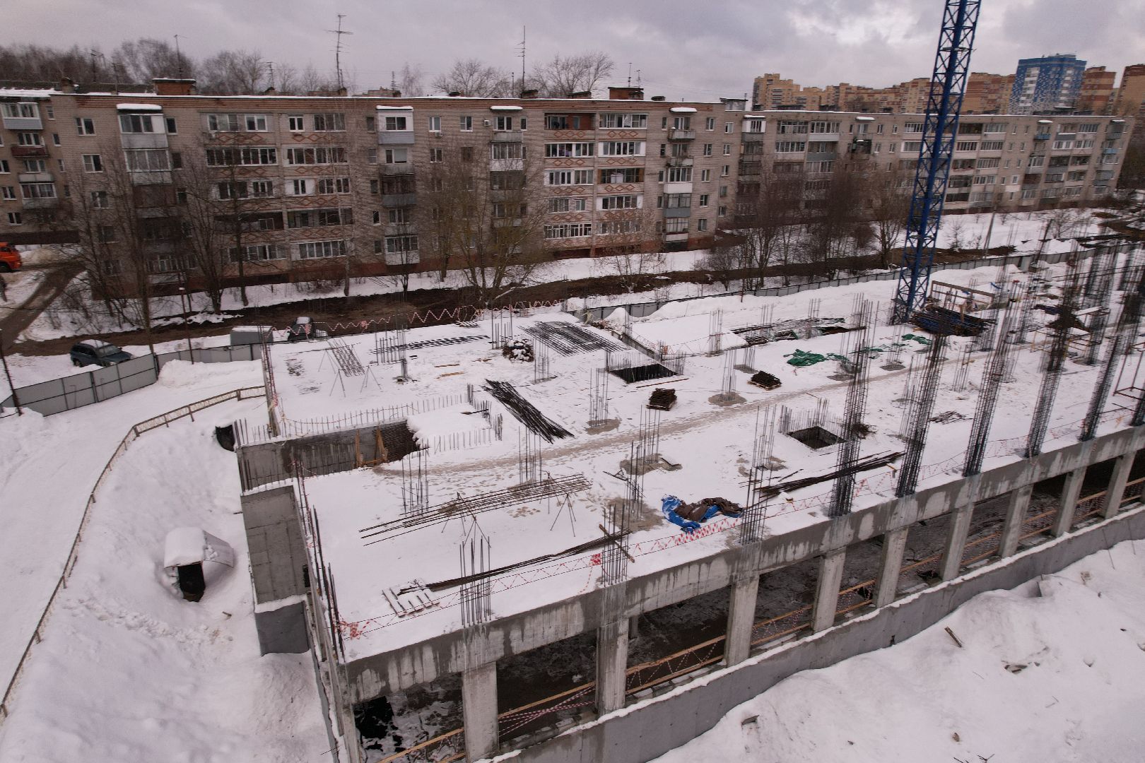 видео с коптера, поликлиника,