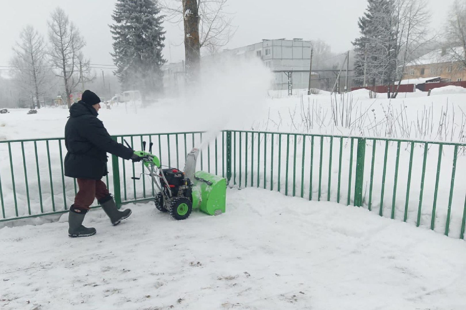 воскресенск, уборка снега, циклон ольга, коммунальные службы,