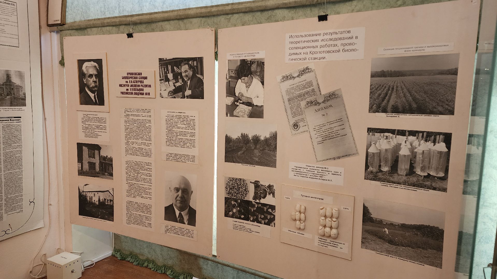 кашира, краеведческий музей, день науки, выставка, большое кропотово, биостанция, школьники, болотов, раткин, воронков,