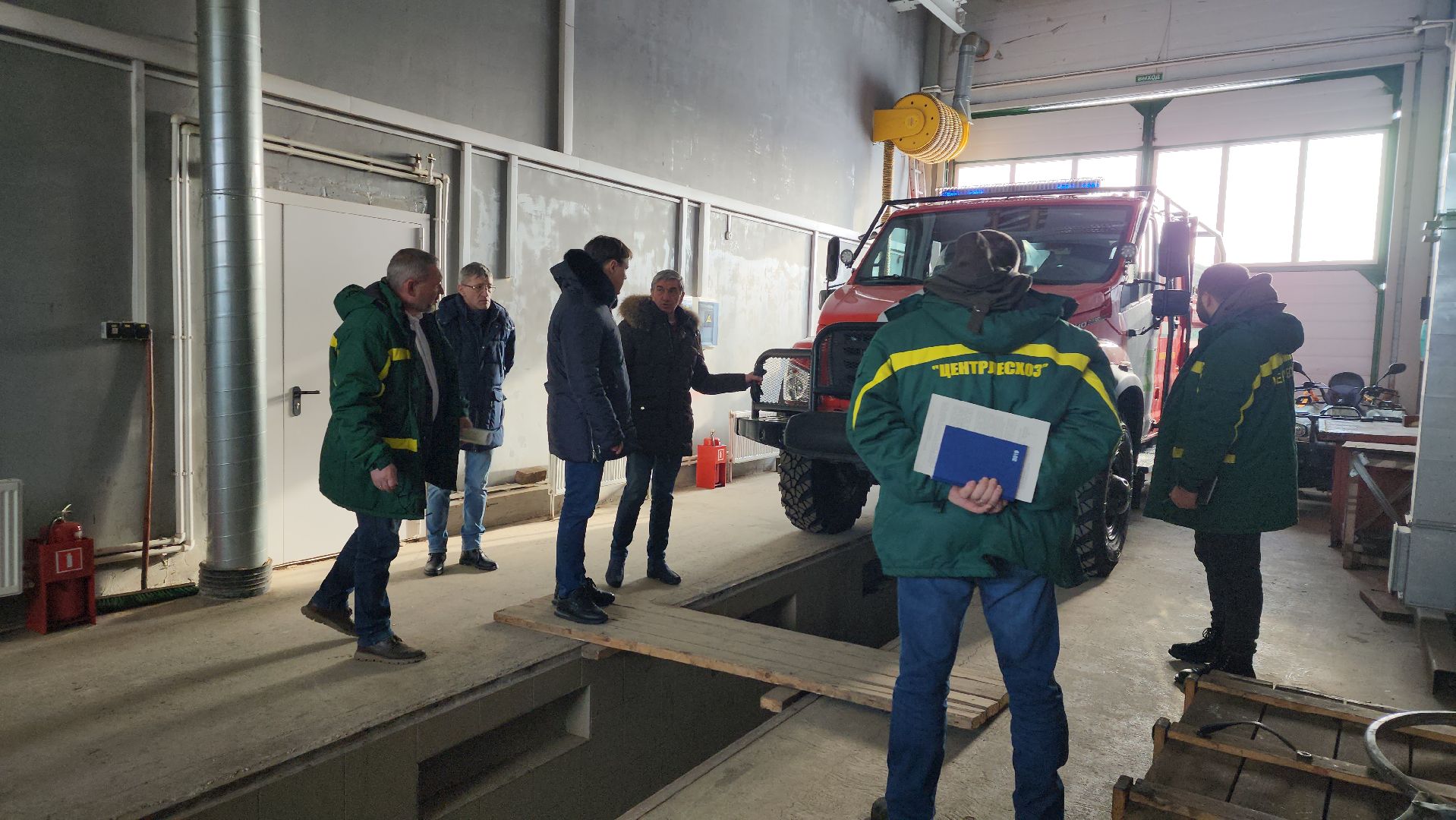 Центрлесхоз, лесопожарная станция, лесопожарная техника, село Ямкино, Богородский городской округ,