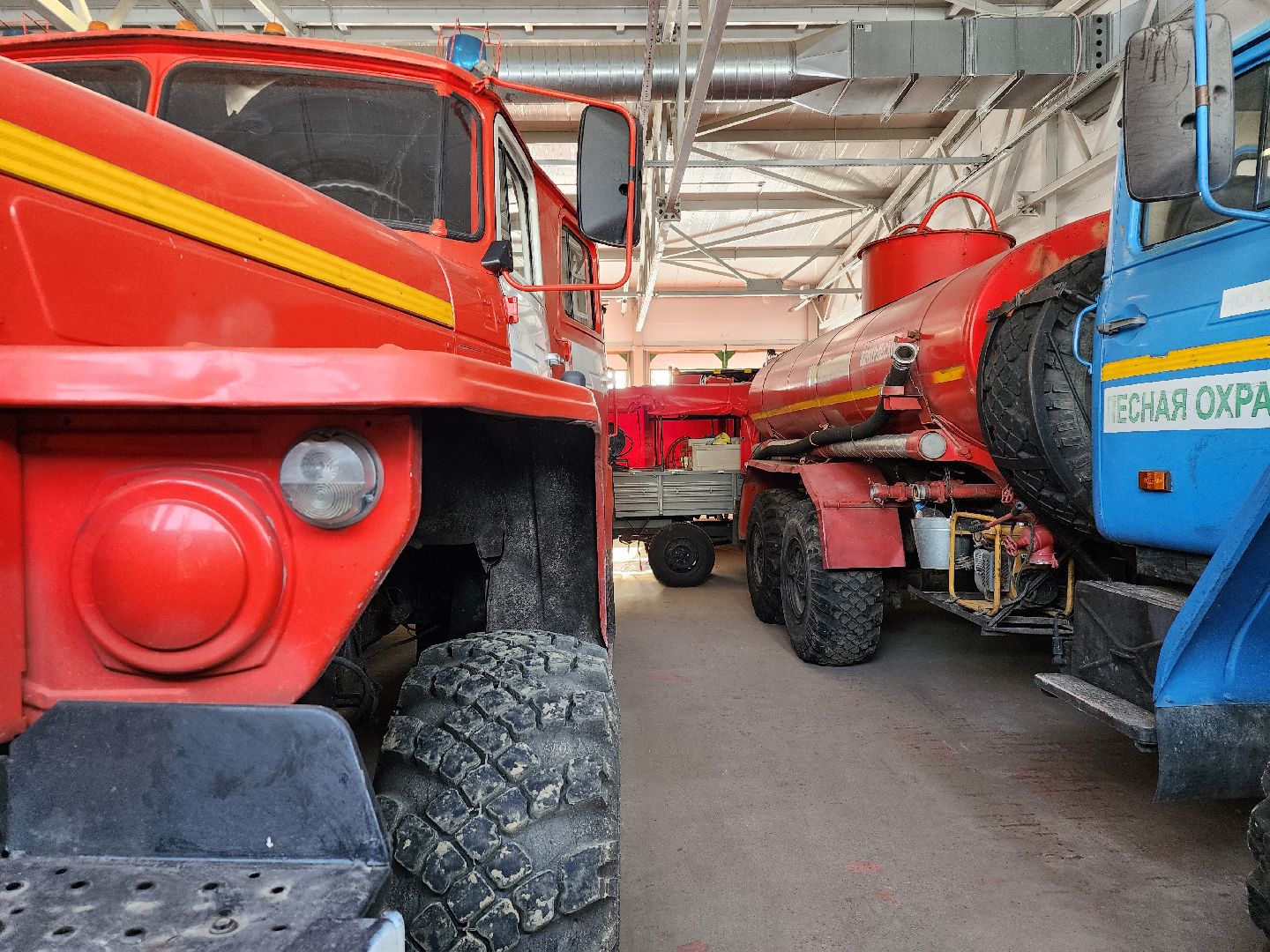 Центрлесхоз, лесопожарная станция, лесопожарная техника, село Ямкино, Богородский городской округ,