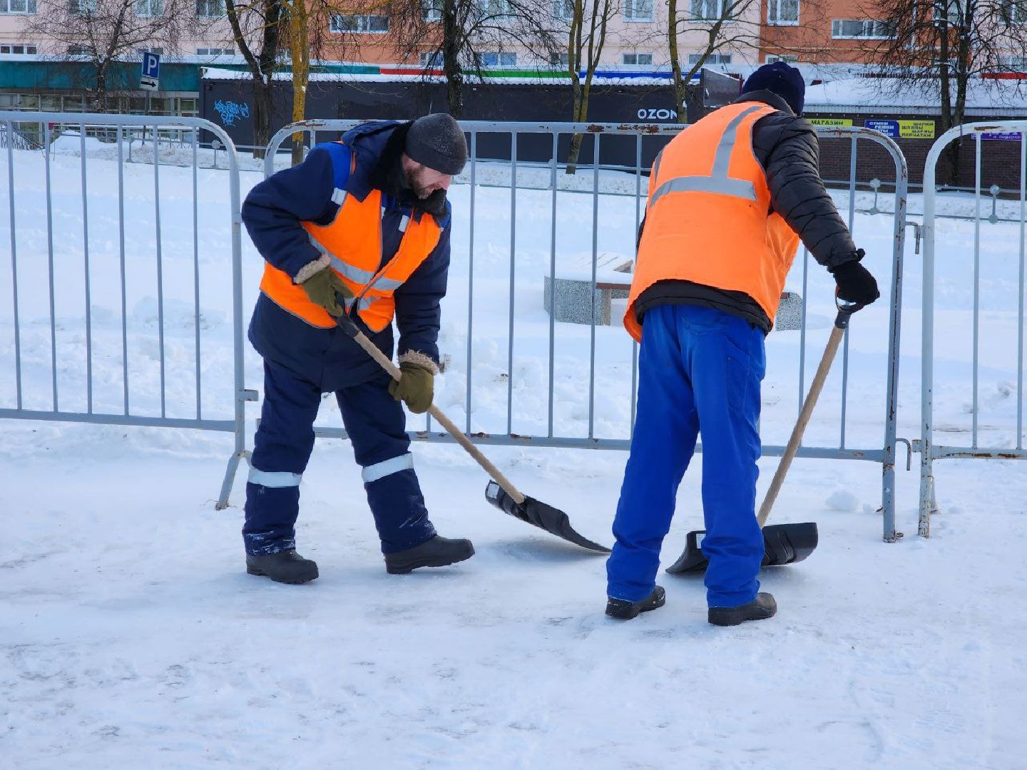 можайск, можайский городской округ, подмосковье, уборка снега, циклон ольга, снегопад, дворы, коммунальные службы, дорожные службы, жители,