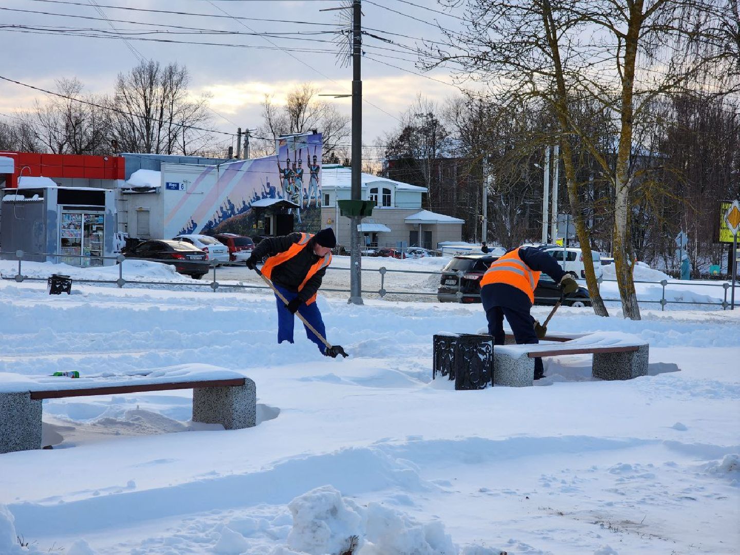 можайск, можайский городской округ, подмосковье, уборка снега, циклон ольга, снегопад, дворы, коммунальные службы, дорожные службы, жители,