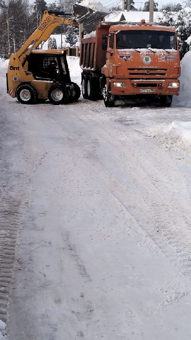 пушкино, снег, циклон ольга, уборка дворов, уборка снега,
