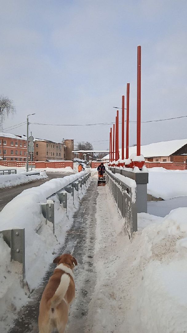 пушкино, снег, циклон ольга, уборка дворов, уборка снега,