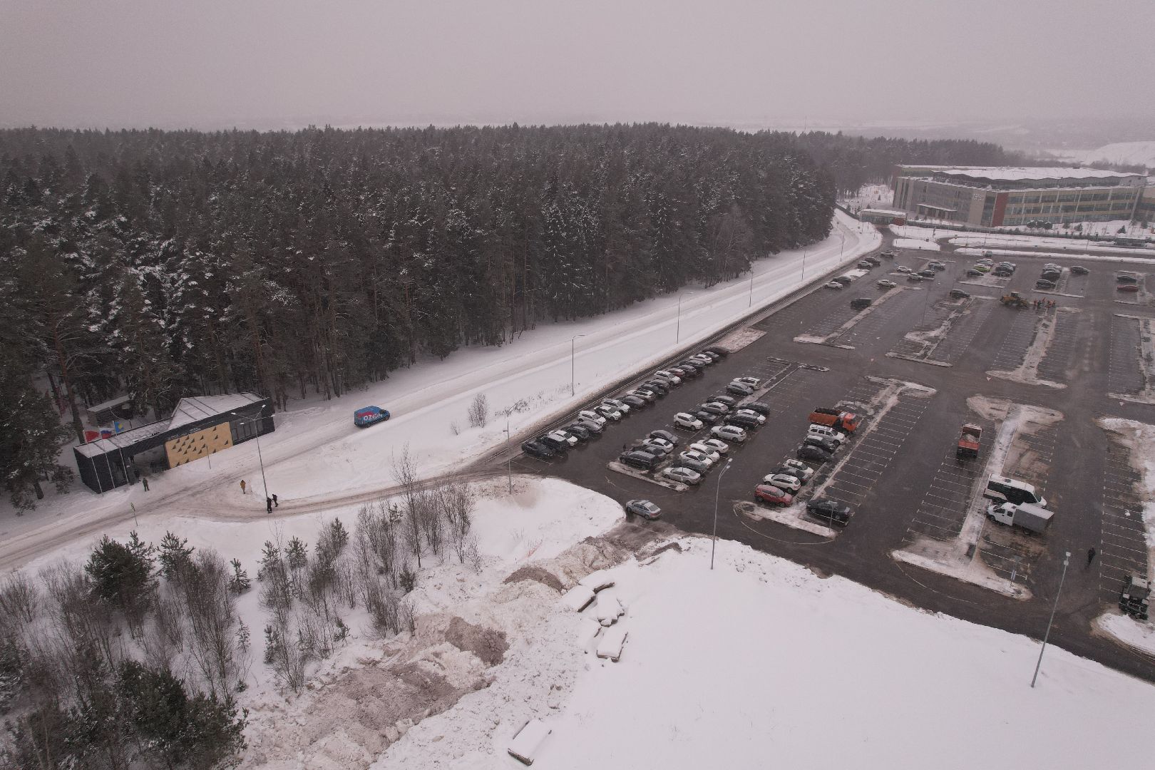 видео с коптера, благоустройство, парки, истра,
