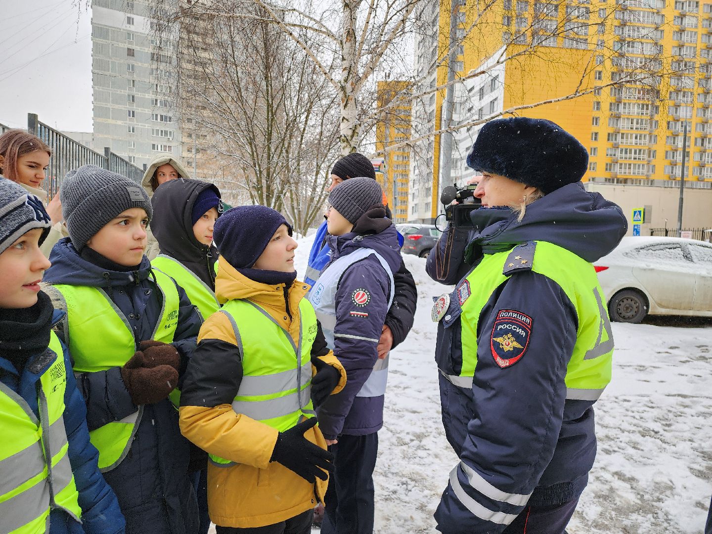 ПДД, госавтоинспекторы, ЮИД, рейд безопасности, школьники,