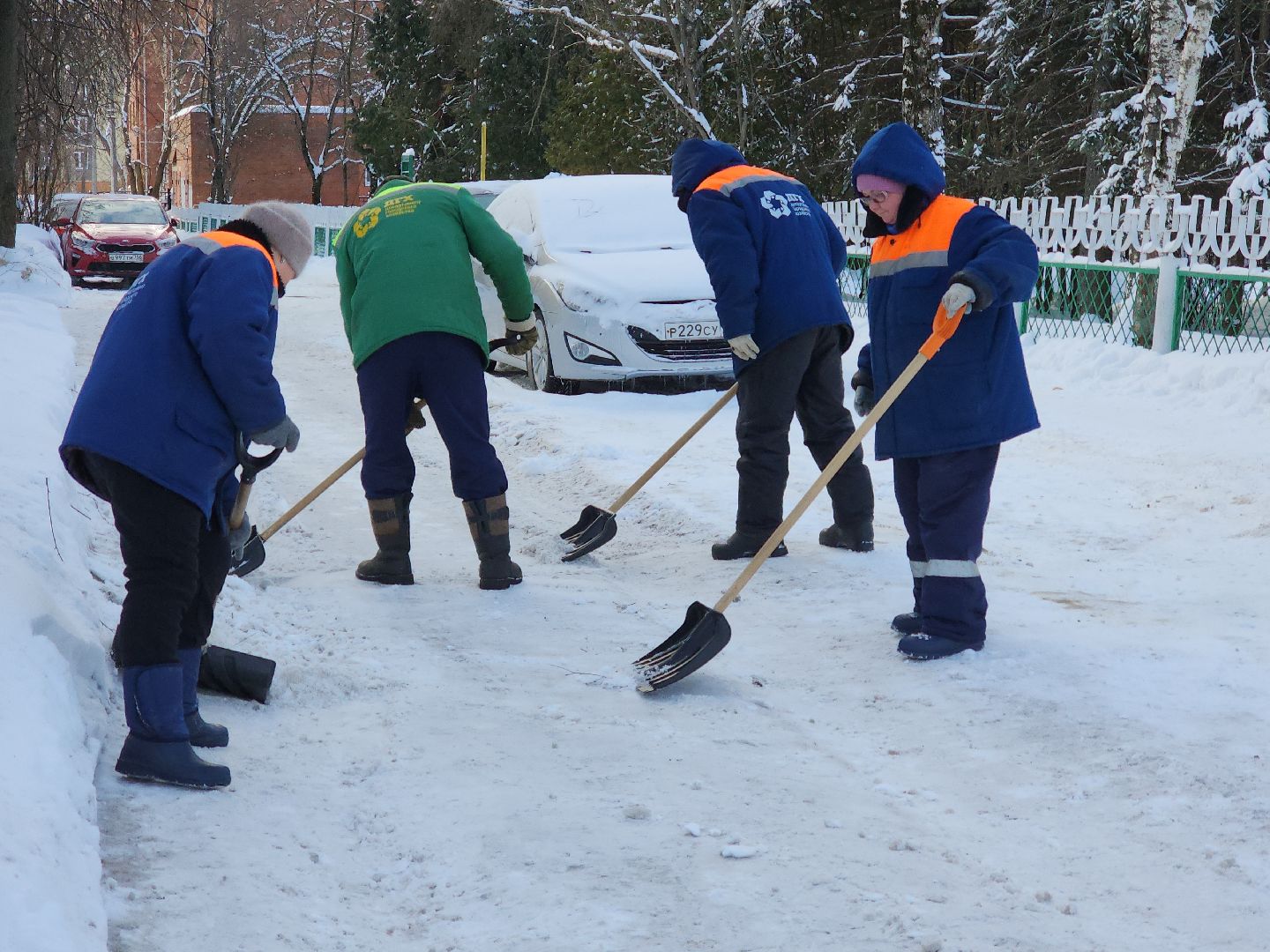 коломна, жкх, зима 2024, уборка снега,